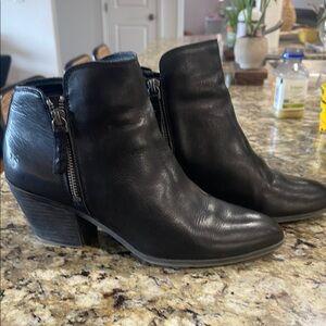 Frye Black Womens Judith Leather Ankle Boots